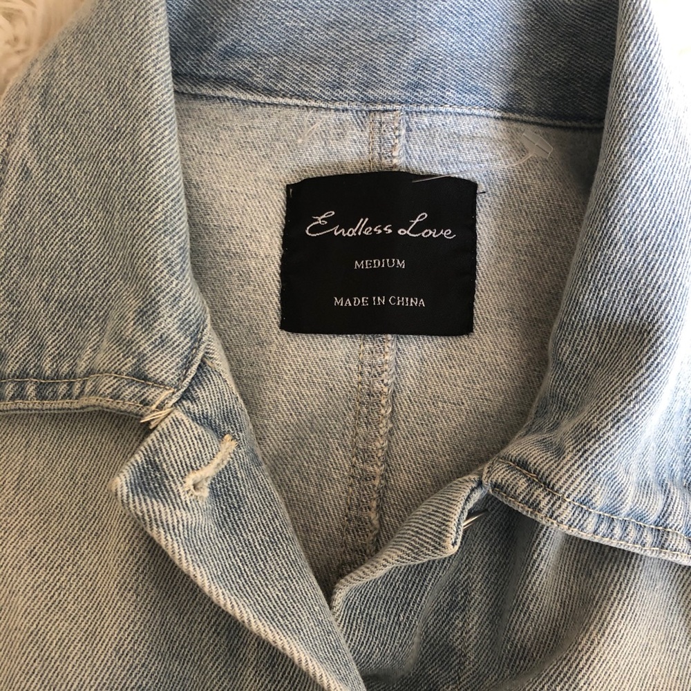 Distressed denim jacket - Picture 4 of 4